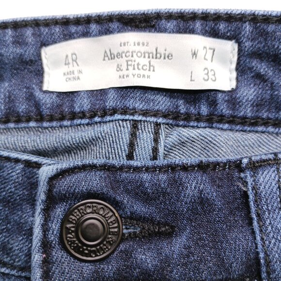 Abercrombie & Fitch Dark Wash Flare Jeans Women’s 4R W27 L33 - Picture 6 of 10